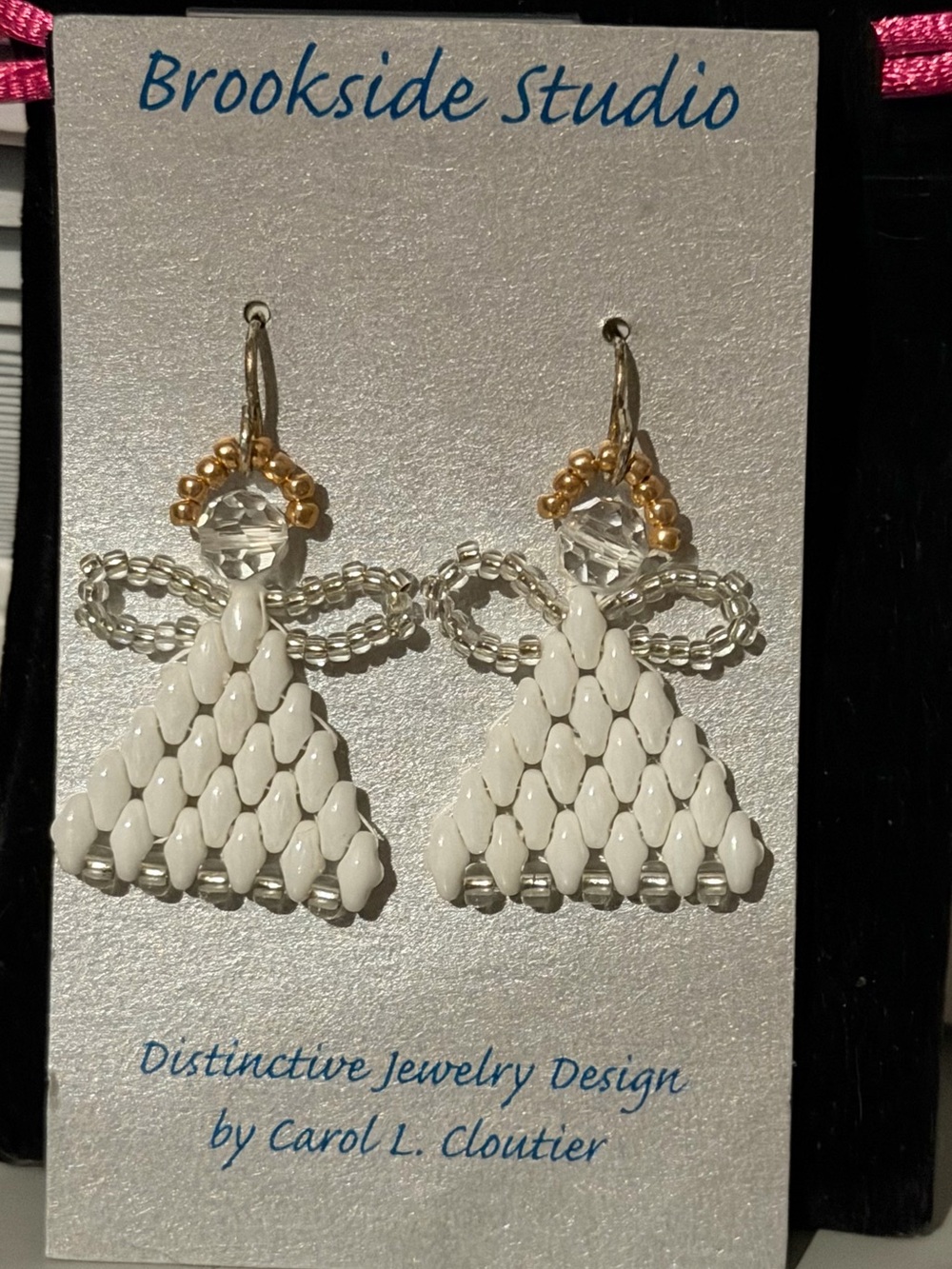 Beaded Angel Earrings